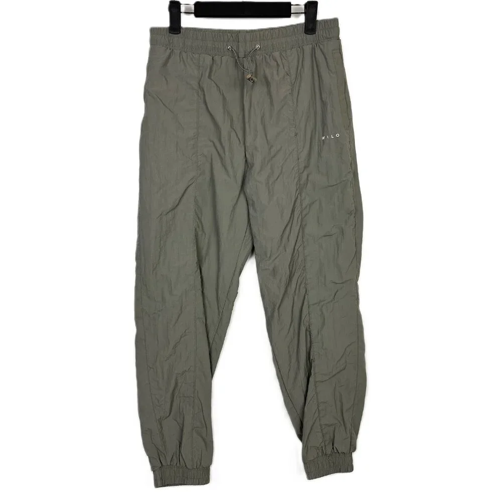 Wilo the‎ Label Parachute Jogger Wind Pants Sage Medium
